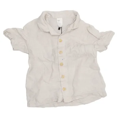 Korte mouwen shirt (Beige) van H&M Linnen