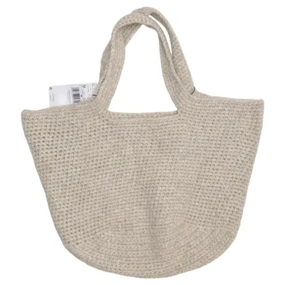 Strandtas (Beige) van Mango Acryl, Polyamide, Polyester, Wol