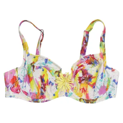 Bikini top (Wit, Meerkleurig) van Antigel Elastaan, Polyamide