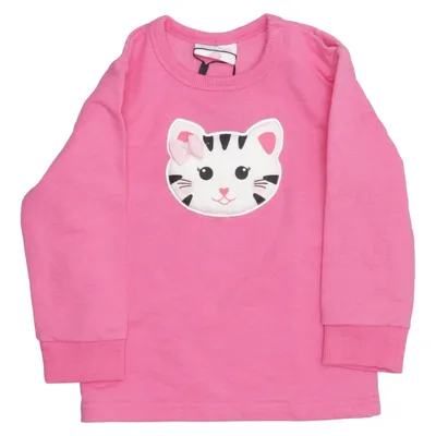 Collegetröja (Rosa) från Topomini Bomull, Polyester
