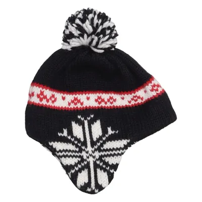 Chapeau de trappeur (Noir, Blanc, Rouge) de Eisbär Acrylique, Laine de mouton, Polyester