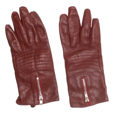 Gloves (Red) from Åhléns Leather, Polyester