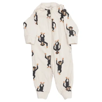 Sparkdräkt (Beige, Svart) från Lindex Baby Bomull