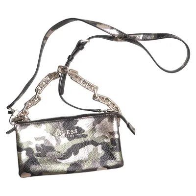 Skuldertaske (Sort, Grøn, Flerfarvet) fra Guess Bomuld, Polyester