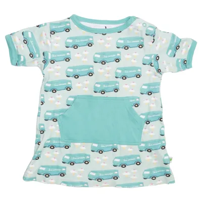 Klänning (Grön, Blå, Flerfärgad) från Sture & Lisa Ekologisk bomull