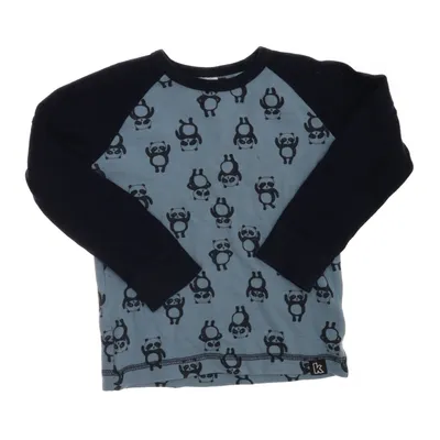 Lange mouwen shirt (Blauw, Zwart) van Kaxs by KappAhl Katoen, Polyamide, Wol