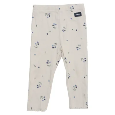 Leggings (Beige, Blå, Flerfärgad) från Polarn O. Pyret Elastan, Ekologisk bomull