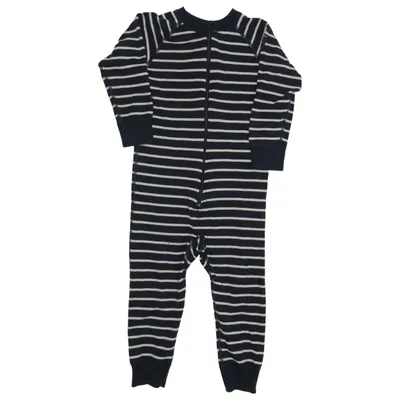 Rompers (Blue, White) from Polarn O. Pyret Merino wool