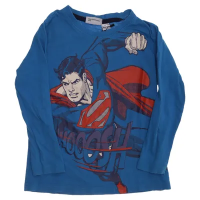 Långärmad t-shirt (Blå, Röd, Flerfärgad) från Superman Bomull