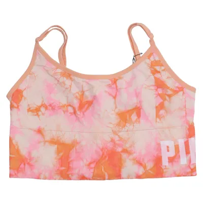 Sports bra (Pink, Orange, Beige) from Pink Victoria's Secret Elastane