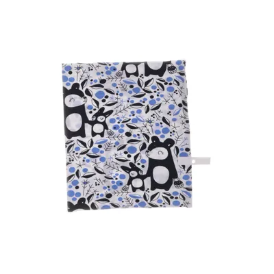 Nekwarmer (Blauw, Zwart, Wit) van Paapii Design Organisch katoen, Elastaan