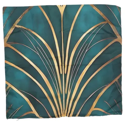 Örngott (Grön, Guldfärgad, Vit)