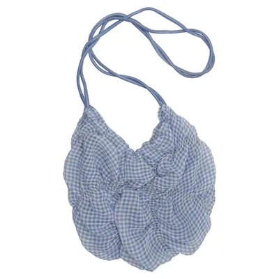 Skuldertaske (Blå, Hvid) fra Zara Polyester, Polyurethan