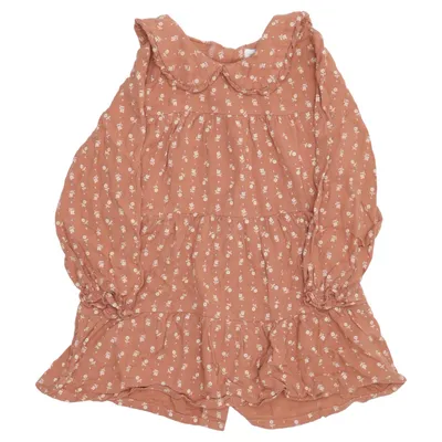 Klänning (Rosa, Vit) från Vertbaudet Viskos