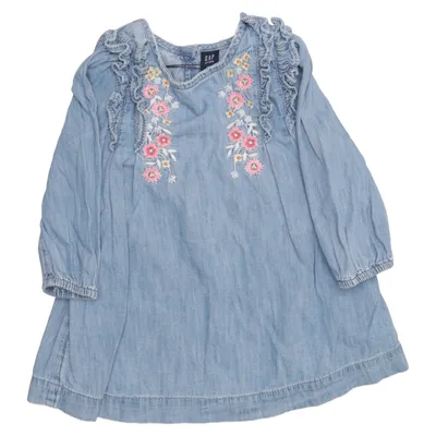 Denim dress (Blue, Multicolored) from Gap Denim Cotton