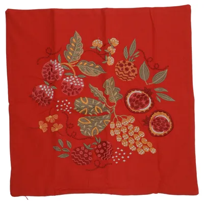 Kuddfodral (Röd, Flerfärgad) från Gudrun Sjödén Ekologisk bomull