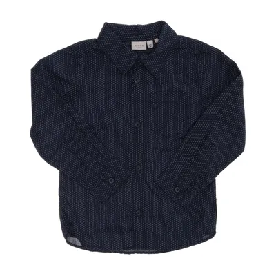 Skjorta (Blå, Vit) från Name It Minimize Bomull, Polyester