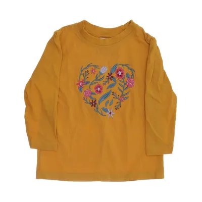 Långärmad t-shirt (Gul, Flerfärgad) från Pusblu Bomull