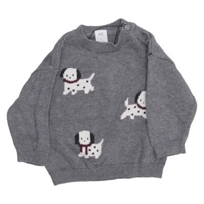 Strickpullover (Grau, Mehrfarbig) von H&M Baumwolle