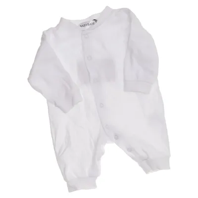 Sparkdräkt (Vit) från Baby Base Bomull