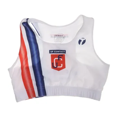 Sport-BH (Vit, Flerfärgad) från Trimtex Elastan, Polyester