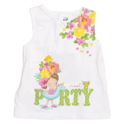 Tunika (Vit, Flerfärgad) från Mayoral Bomull, Elastan