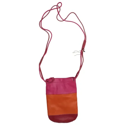 Skuldertaske (Rød, Orange, Pink) fra Gudrun Sjödén Bomuld, Læder