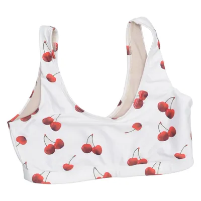 Bikini top (White, Red) from Oas Elastane, Polyamide