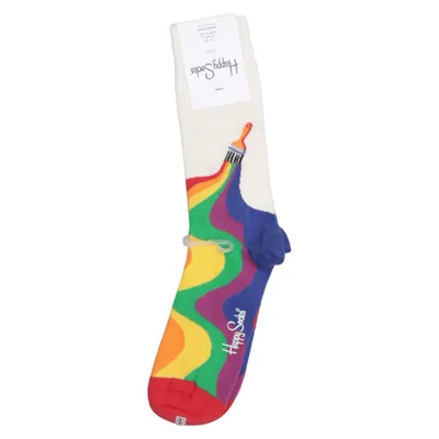 Strümpfe (Weiß, Mehrfarbig) von Happy Socks Baumwolle, Elasthan, Polyamid