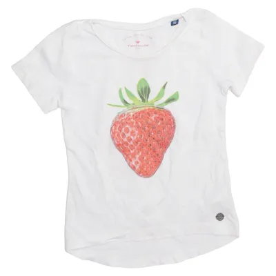 T-shirt (Blanc, Rouge, Vert) de Tom Tailor Coton