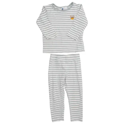 Pajamas (Gray, White) from Rikiki Cotton, Elastane