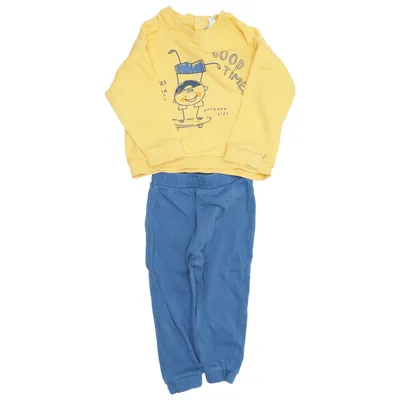 Mjukisset (Gul, Blå) från Fagottino Bomull