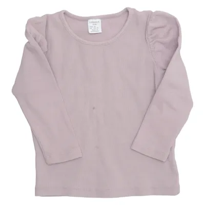 Long sleeve T-shirt (Pink) from Lindex Kids Cotton, Elastane