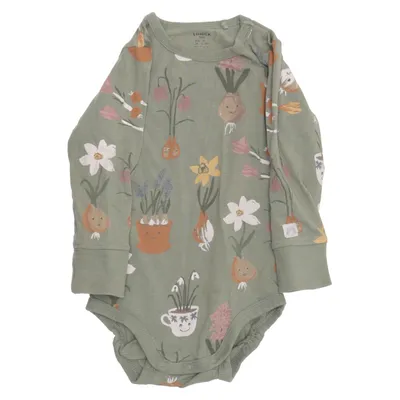 Body (Grön, Flerfärgad) från Lindex Baby Bomull, Elastan