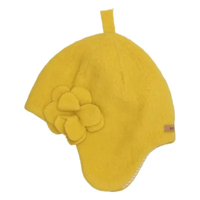 Beaniemössa (Gul) från Pure Pure by Bauer Merinoull, Ekologisk bomull