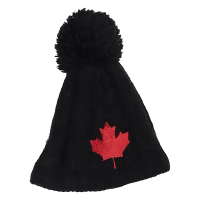 Bobble hat (Black, Red) from Canada Snow