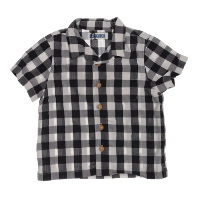 Short sleeve shirt (Black, White) from Rikiki Cotton