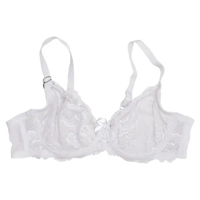 Bra (White) from Ivory Rose Elastane, Polyamide, Polyester