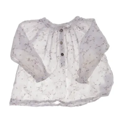 Blus (Vit, Flerfärgad) från Newbie by KappAhl Ekologisk bomull