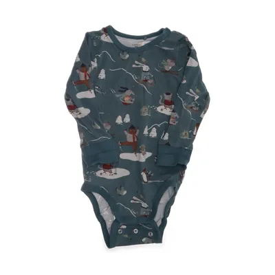 Body (Grön, Flerfärgad) från Lindex Baby Bomull, Elastan