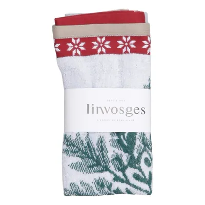 Viskestykke (Hvid, Rød, Grøn) fra Linvosges