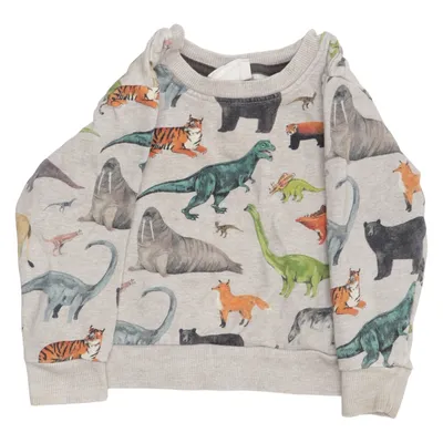 Sweatshirt (Grijs, Meerkleurig) van Kelzuki x H&M Katoen