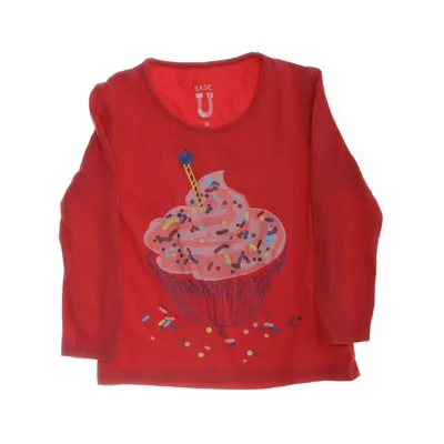 Långärmad t-shirt (Rosa, Gul, Blå) från Basic U Bomull, Elastan