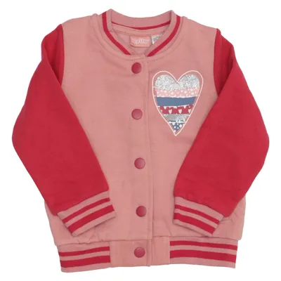 Collegejakke (Pink, Rød) fra Lupilu Bomuld, Polyester