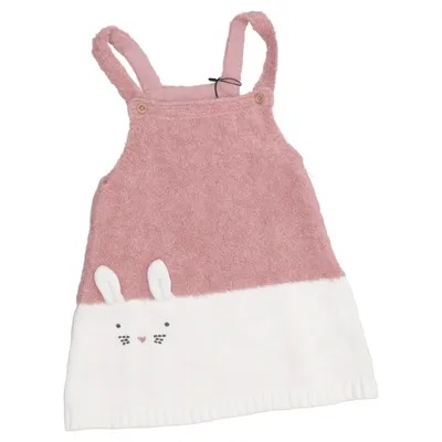 Dungaree dress (Pink, White) from Fred & Flo Recycled polyester