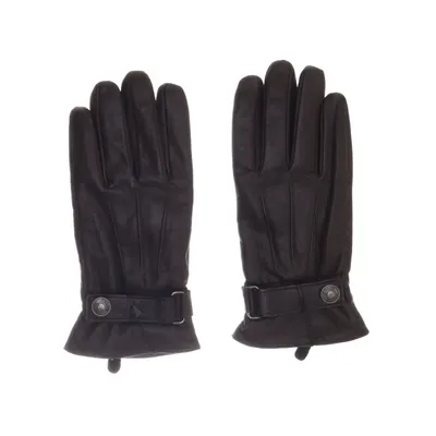 Leather gloves (Brown) from Schott