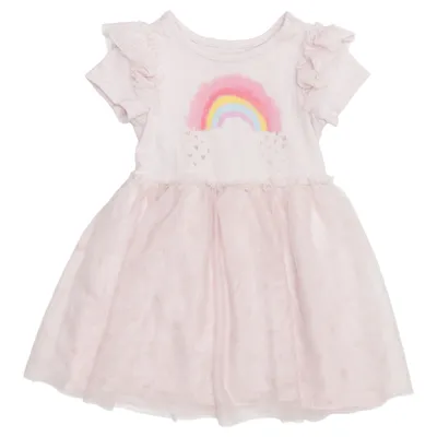 Bloemenmeisjes jurk (Roze, Meerkleurig) van Cat & Jack Katoen, Gerecycled polyester