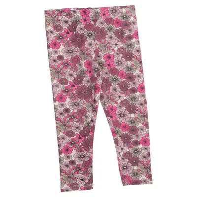 Leggings (Roze, Lila, Meerkleurig) van Kids Katoen, Elastaan