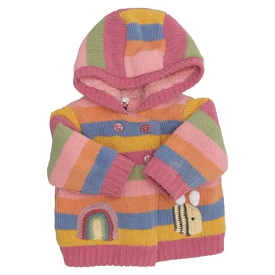 Shearling Jacke (Pink, Mehrfarbig) von Next Baby Recyceltes Polyester