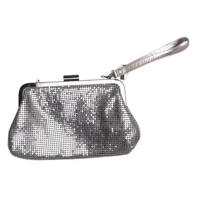 Sac pochette (Argent) de Christina Aguilera Fibre métallique, Polyester, Polyuréthane